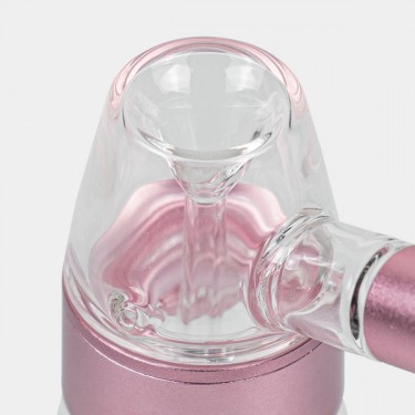 Kristall- und Aluminiumtropfhahn 11,5 cm rosa