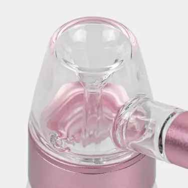 Kristall- und Aluminiumtropfhahn 11,5 cm rosa