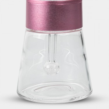 Kristall- und Aluminiumtropfhahn 11,5 cm rosa
