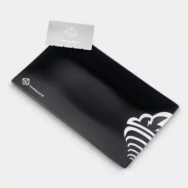 Glasplatte zum Schnüffeln von Tornados