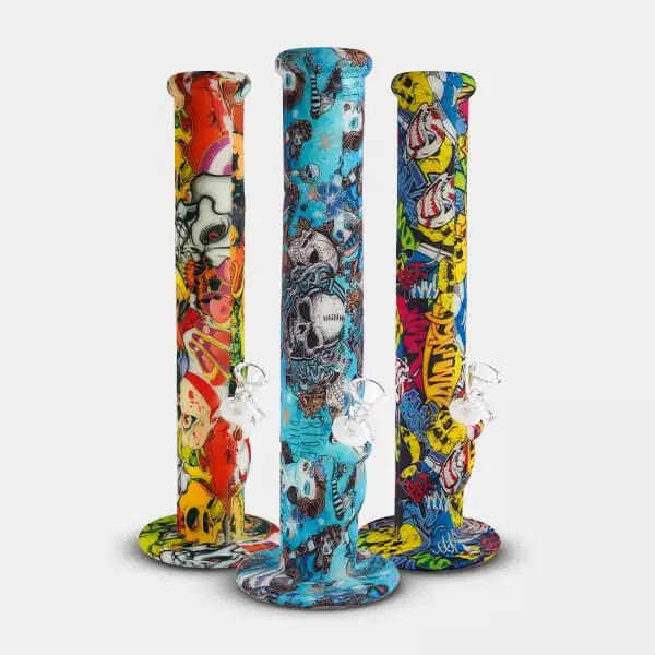 Sicht XL Silikonleuchtendes Bong - GB The Green Brand