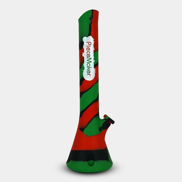 Grün-roter Kahuna Silikon-Bong