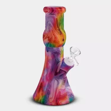  23 cm Silikonflora-Bong 