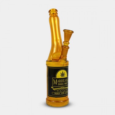 View Bong Bierflasche Glas 26 cm