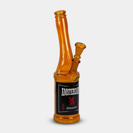 Bong Bierflasche Glas 26 cm