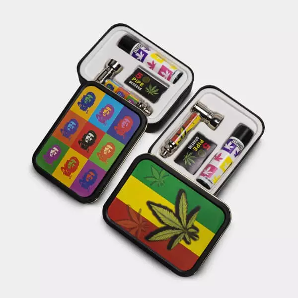 Sicht Metallfadenset mit Filtern und Feuerzeug - GB The Green Brand