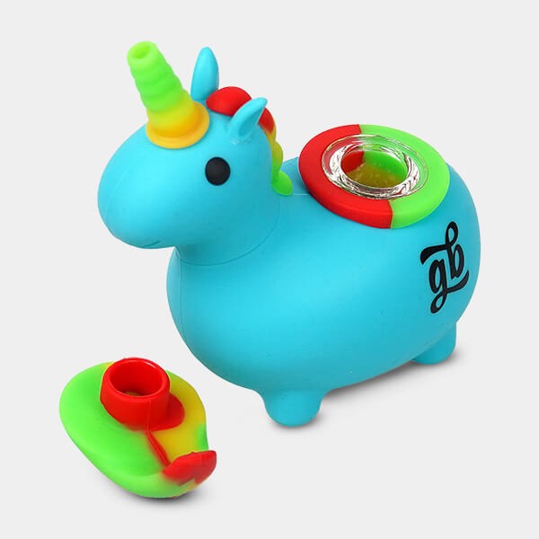 Lustige und robuste GB Einhorn-Pfeife - GB The Green Brand