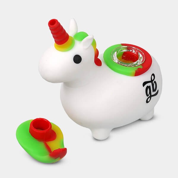 Lustige und robuste GB Einhorn-Pfeife - GB The Green Brand