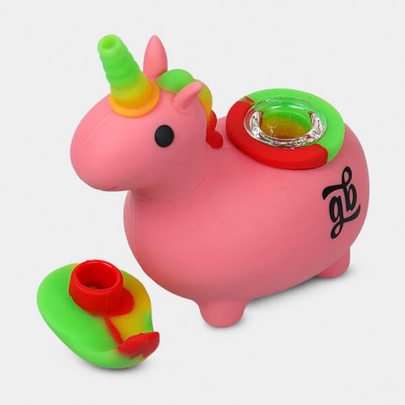 Lustige und robuste GB Einhorn-Pfeife - GB The Green Brand