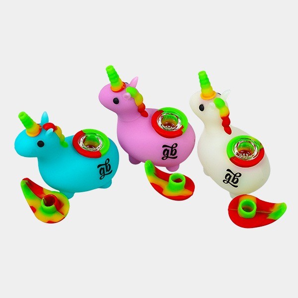 Fluoreszierendes Einhorn-Bong GB - GB The Green Brand