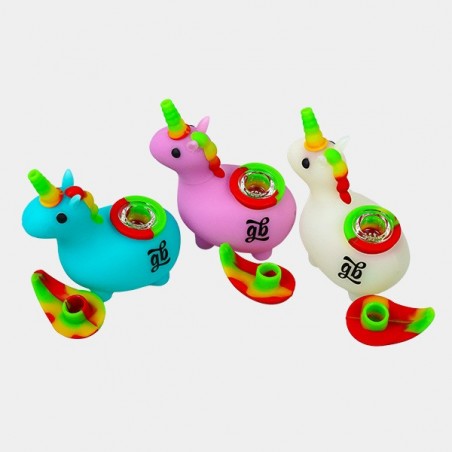 Fluoreszierendes Einhorn-Bong GB - GB The Green Brand