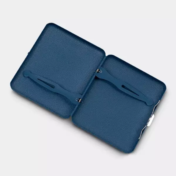 Champ Sandy Metallzigarettenetui blau öffnen