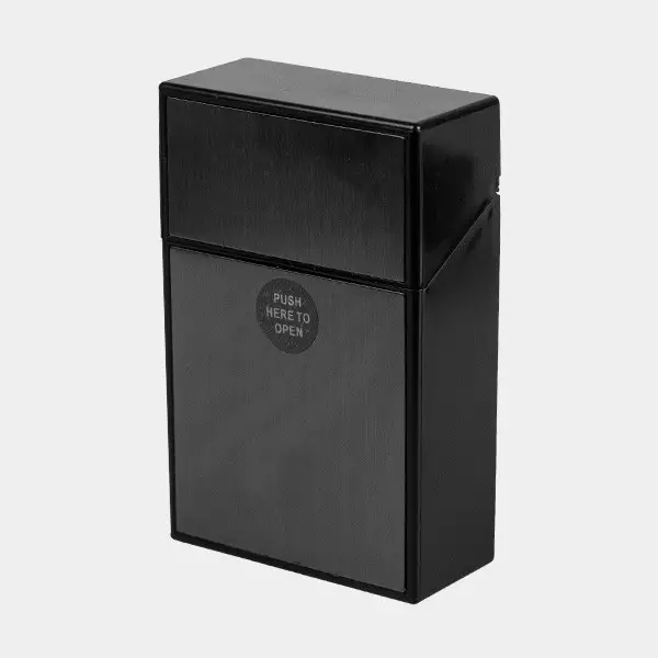 Champ Brushed Zigarettenetui schwarz geschlossen