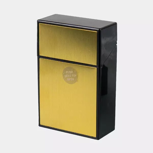 Champ Brushed Zigarettenetui gold geschlossen