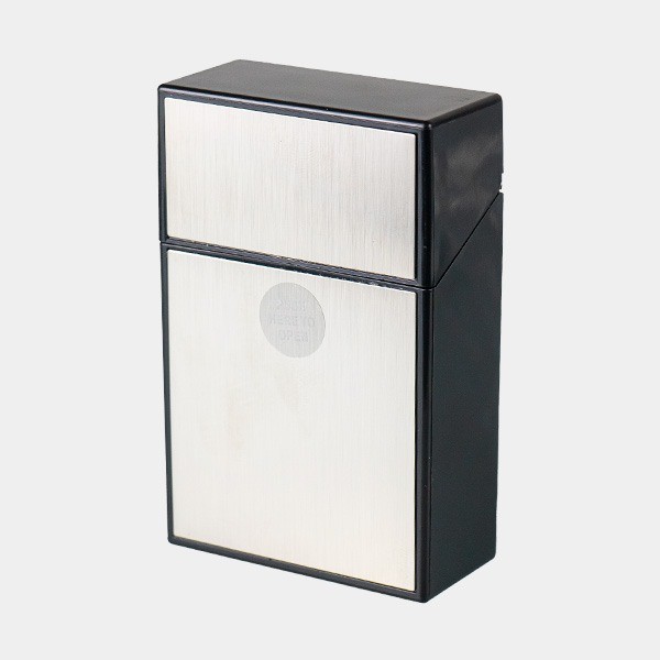 Champ Brushed Zigarettenetui silber geschlossen