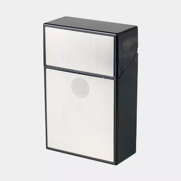 Champ Brushed Zigarettenetui silber geschlossen