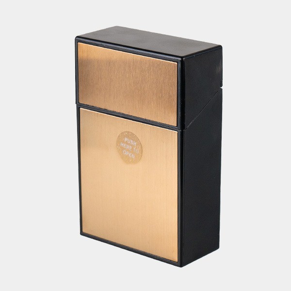 Champ Brushed Zigarettenetui Bronze geschlossen