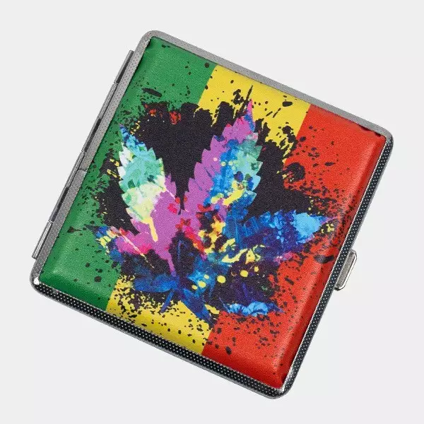 Metall-Zigarettenetui Rasta graffiti