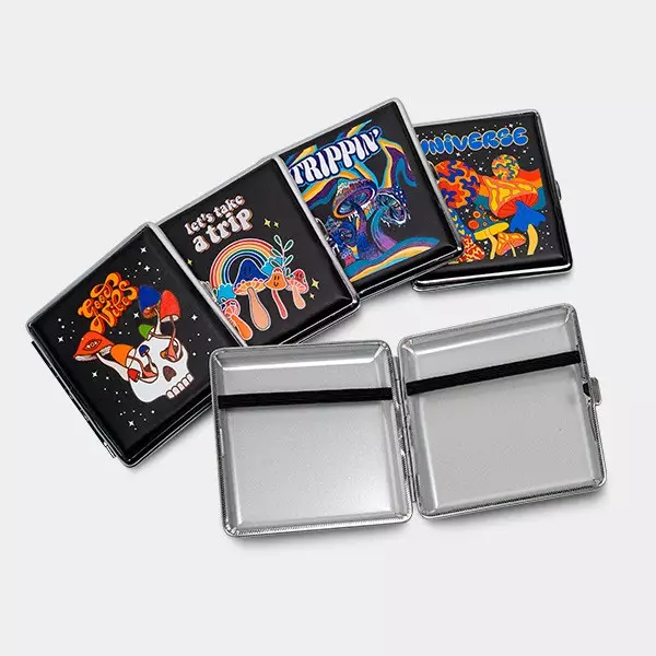 Sicht Champ Mushroom Metallzigarettenetui