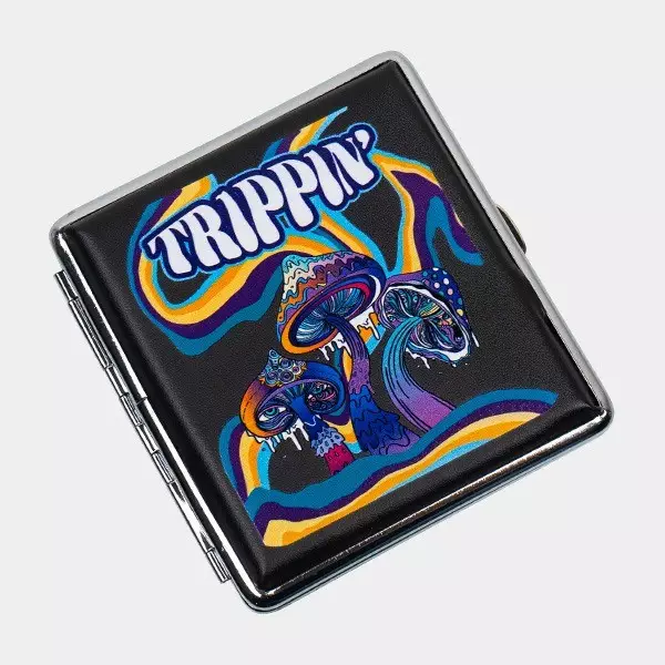 Champ Mushroom Metallzigarettenetui trippin