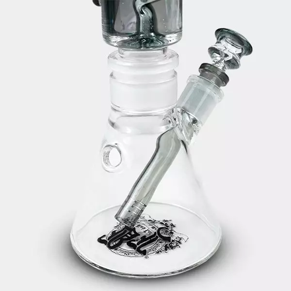Black Leaf Spiral Cooling Bong Gel - GB The Green Brand
