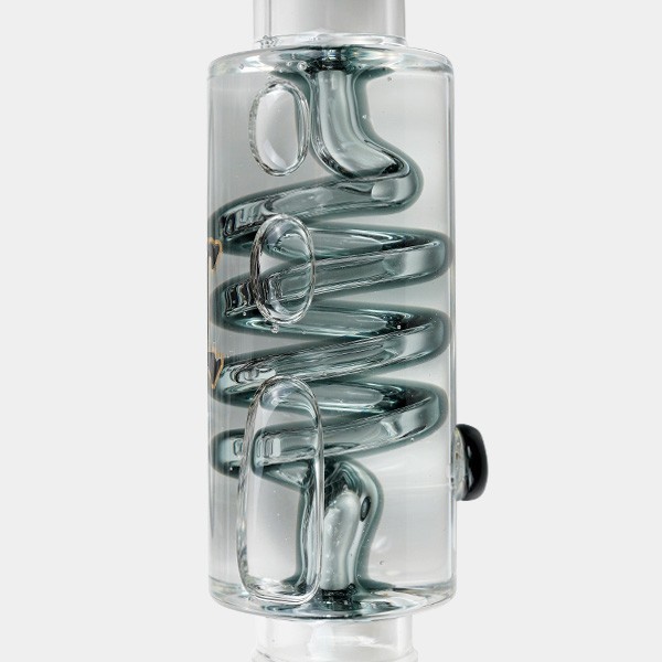 Black Leaf Spiral Cooling Bong Gel - GB The Green Brand
