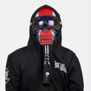 American Skull Bong-Maske mit Brille - GB The Green Brand