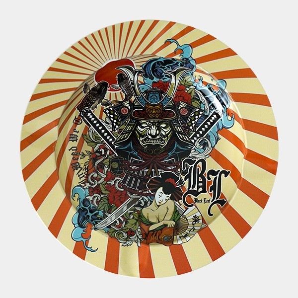 Metall-Aschenbecher Marihuana Ronin Geisha