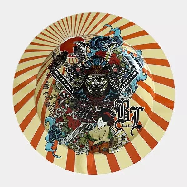 Metall-Aschenbecher Marihuana Ronin Geisha