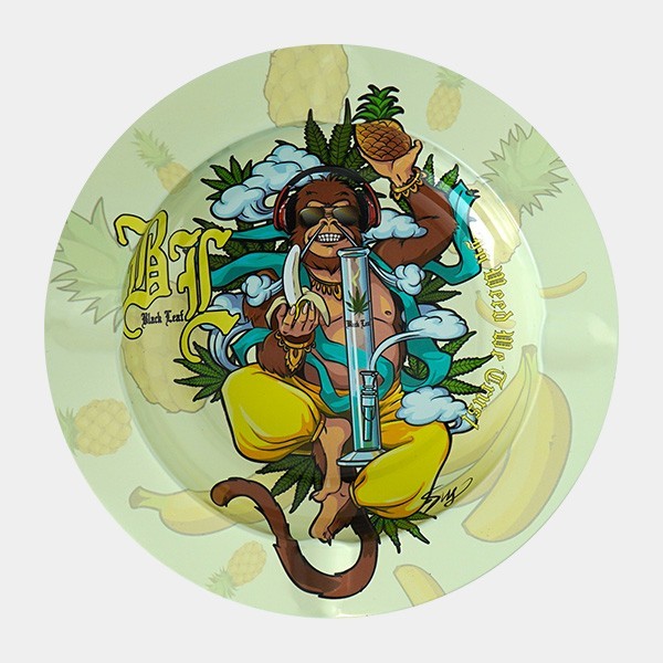 Metall-Aschenbecher Marihuana Hanuman
