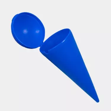 Strandaschbecher blau