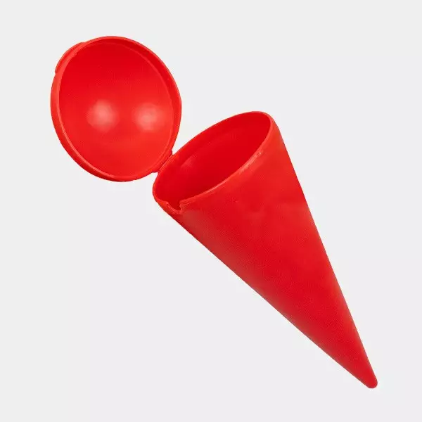 Strandaschbecher rot