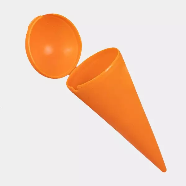 Strandaschbecher orange