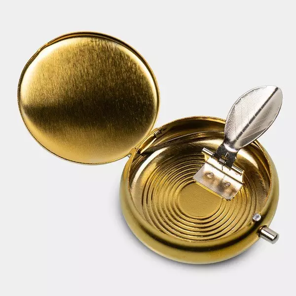 Mini Aschenbecher Tragbar Rainbow gelb