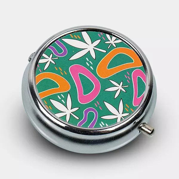 Tragbarer Aschenbecher Champ Blätter grün