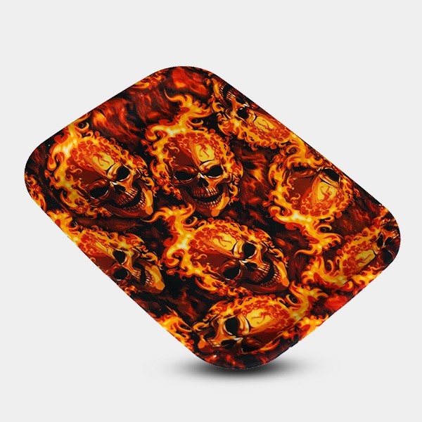 View Kleine Rolling Tray Skulls Feuer