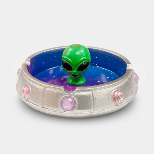 Originelle navigierende Alien-Aschenbecher