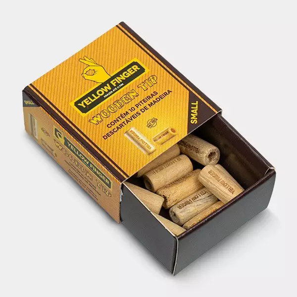 Kleine Holzmundstücke Yellow Finger