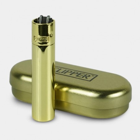 Robuster Clipper Gold Metallfeuerzeug - Günstig wachsen