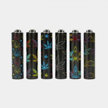 View Clipper Mini Metallhülle neonfarbene Blätter