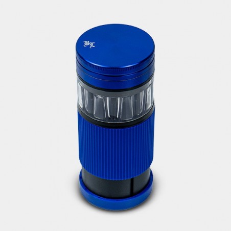 Black Leaf Grinder mit Cone Filler blau