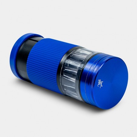 Black Leaf Grinder mit Cone Filler blau liegend