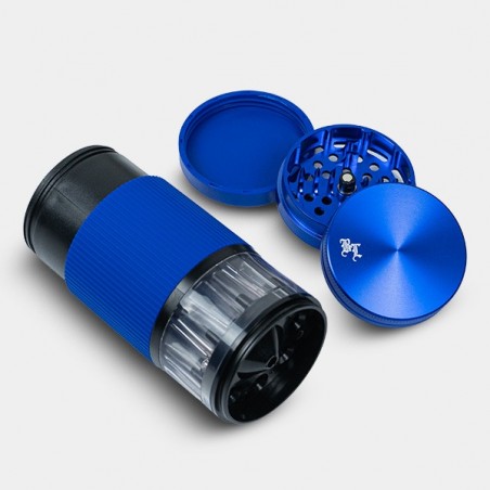 Black Leaf Grinder mit Cone Filler blau teile