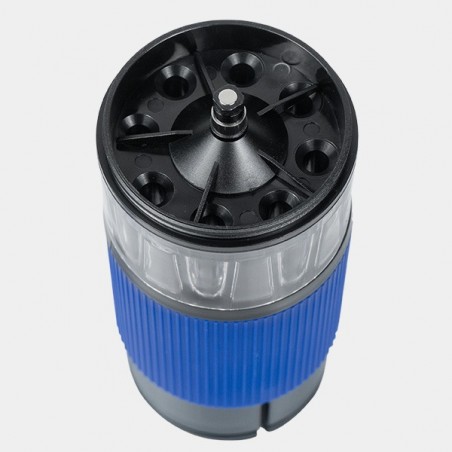 Black Leaf Grinder mit Cone Filler blau