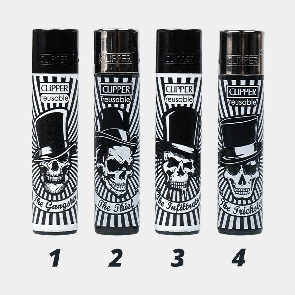 View Clipper Party Skulls Feuerzeug
