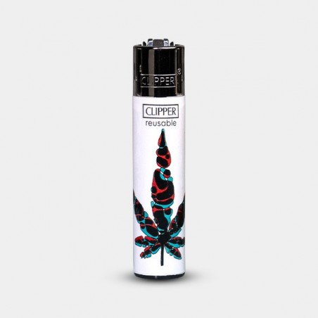 Clipper Neon Leaves 4 Feuerzeug - GB The Green Brand