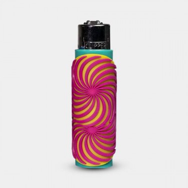Clipper Feuerzeug mit Illusion Arts Silikonhülle - GB