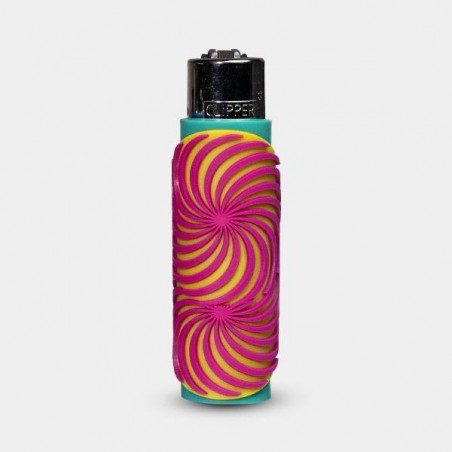 Clipper Feuerzeug mit Illusion Arts Silikonhülle - GB