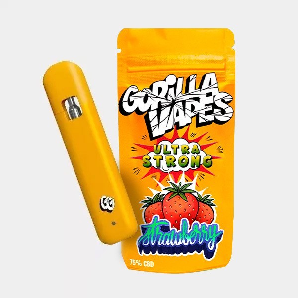 View Gorilla Vape CBD 75% Gorilla Grillz 'Strawberry' - GB The Green Brand