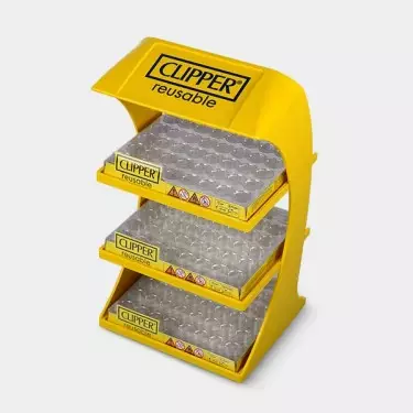 Clipper Feuerzeugständer mit 3 Ablagen - GB The Green Brand